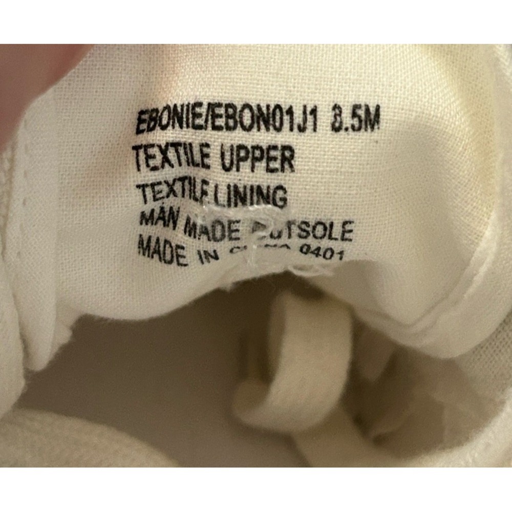 Madden Girl Womens Ebonie Canvas Sneakers White Lace Up Platform Flat Heel 8.5M - Picture 6 of 6